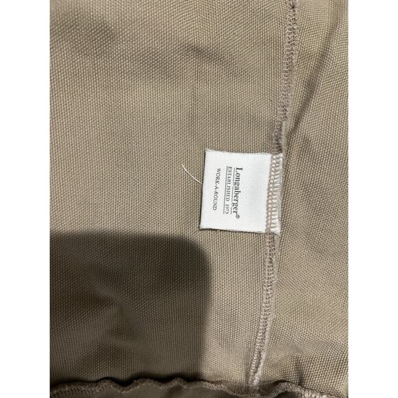 Longaberger Work Around Pot of‎ Gold Basket Liner KHAKI TAN Fabric solid - Picture 2 of 2